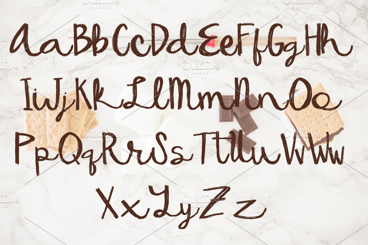 SANTAN Brush Lettered Font preview 4