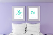Bedroom,  Portrait Frame mockup psd, a Print Template by Milan Mockup (Thumbnail 4 of 6)