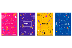 Abstract geometric posters, a Decorative Illustration by Vector Tradition