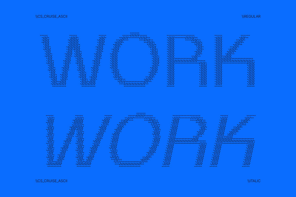 CS Cruise Ascii, a Sans Serif Font by Craft Supply Co. (Photo 3 of 8)