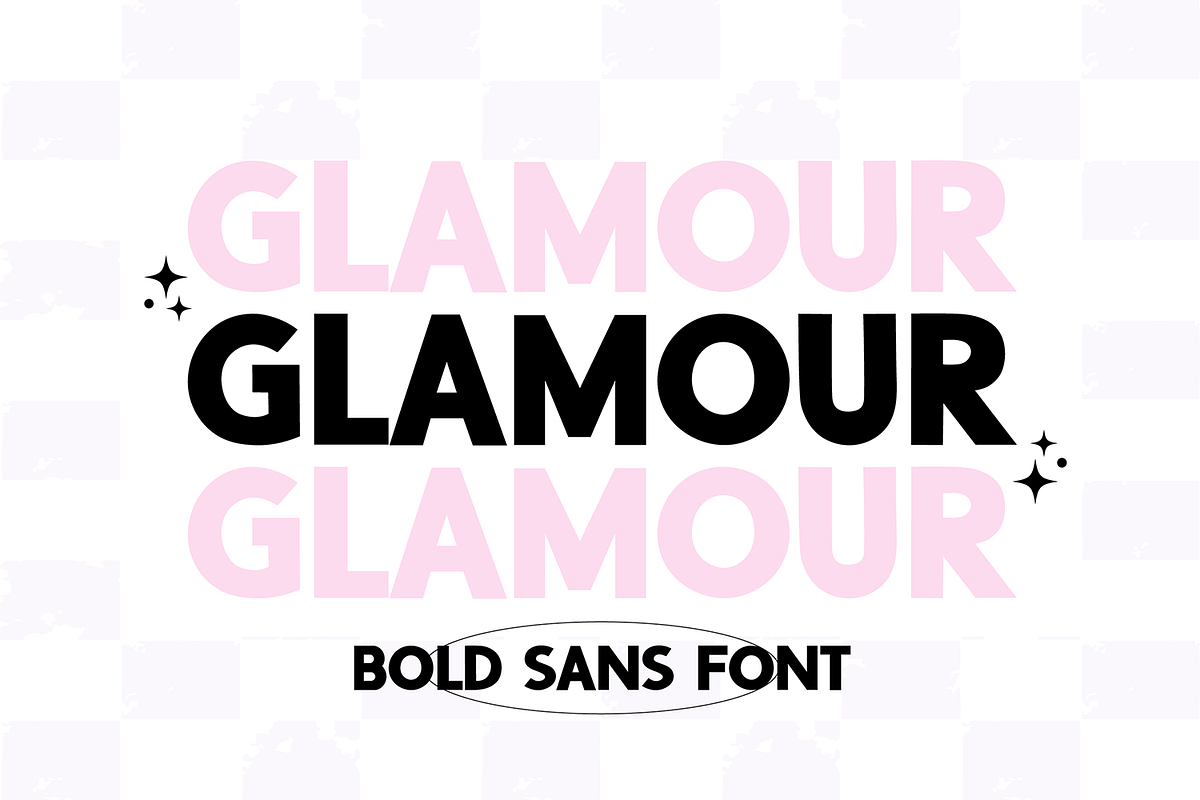 GLAMOUR Bold Classic Sans Serif Font, a Sans Serif Font by Blush Font Co.
