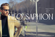 Neo Saphion- Elegant Typeface, a Sans Serif Font by Lurinzu Studios (Thumbnail 1 of 7)