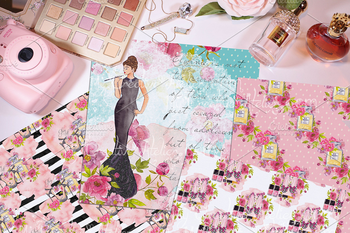 Style is Forever. Watercolor Paper, a Pattern Graphic by My Creative Atelier (Photo 2 of 4)
