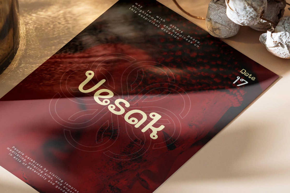 Aunthara Creative Font, a Handwritten Font by Vadovastd (Photo 6 of 7)