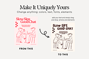 Pink Cafe Bakery Instagram Templates, a Social Media Template by Anna Design Studio (Thumbnail 6 of 9)
