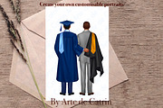 University Graduates Boys Clipart, a Graphic by ArtedeCatrin (Thumbnail 5 of 11)