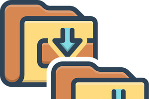 Folder file color icon, a Duotone Icon by Creative priyanka