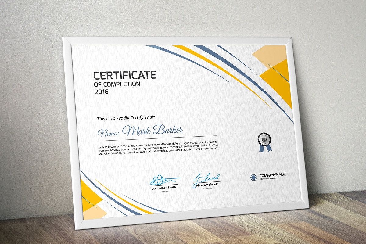 Certificate Word | PSD | AI, a Stationery Template by Curve Design (Photo 6 of 6)