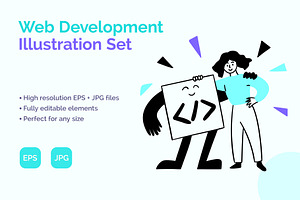 Web Development Concept Set Vector, an Object Graphic by 35lab