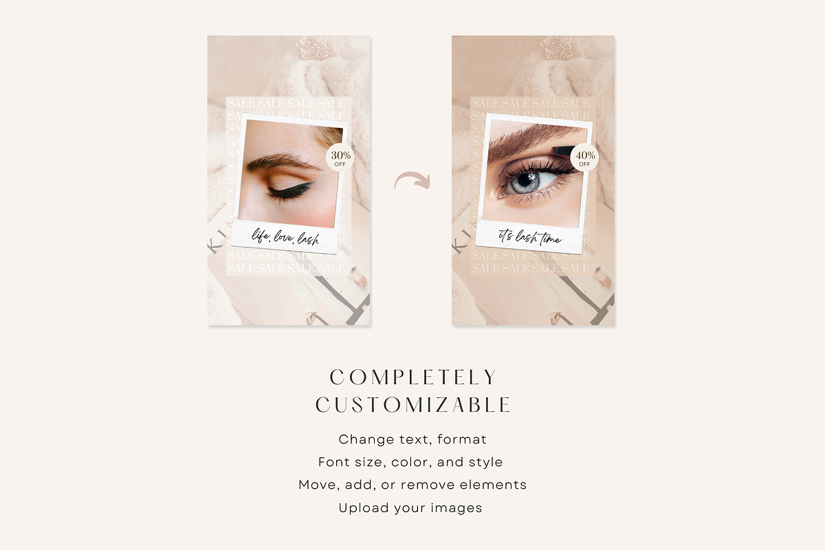 Eye Lashes Instagram Story Templates, a Social Media Template by ShopRShop (Photo 5 of 9)