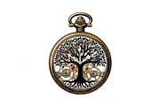 Steampunk Tree of Life Symbol Bundle, an Illustration by yasushie (Thumbnail 17 of 31)