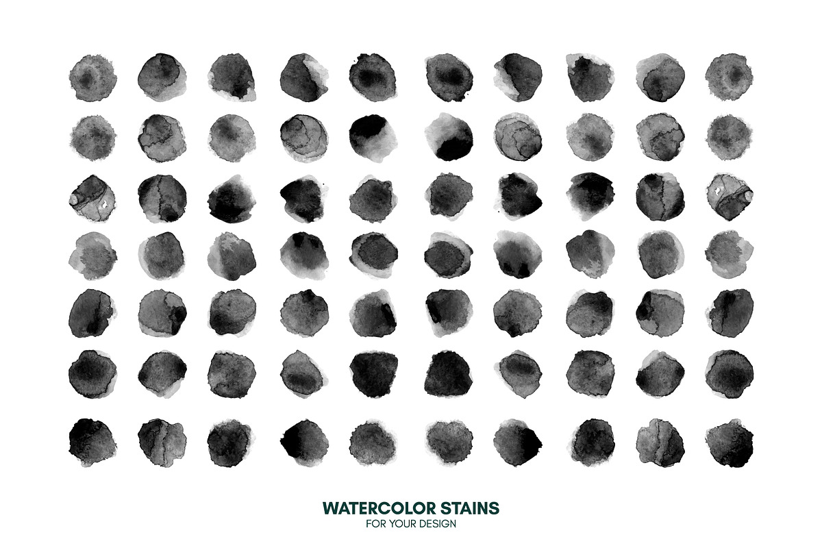 Huge set watercolor vector stains, a Texture Graphic by Ibrin's Shop (Photo 12 of 14)