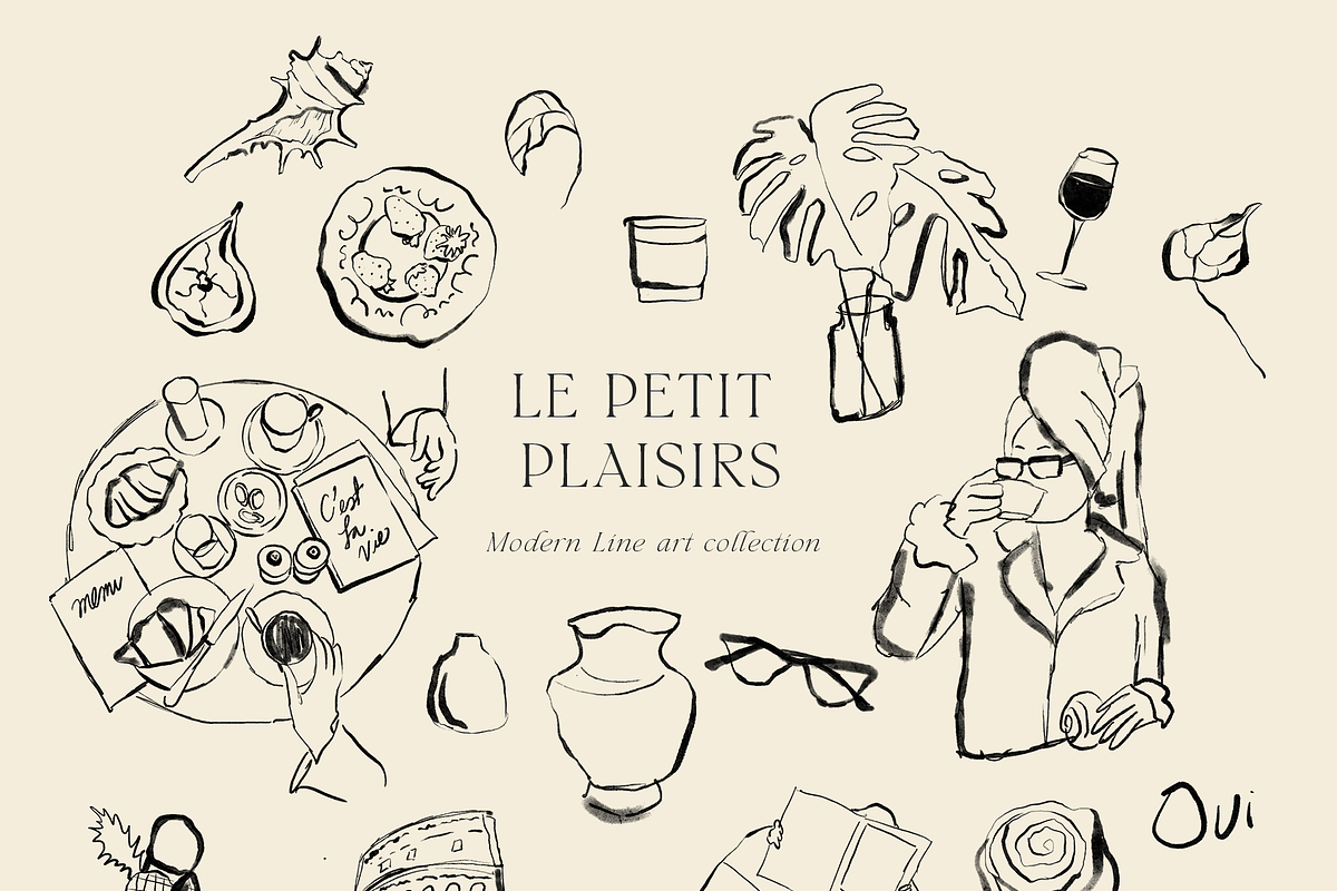 Ink dolce vita womanhood line art, an Object Illustration by Grace Noboa Illustrations (Photo 13 of 17)