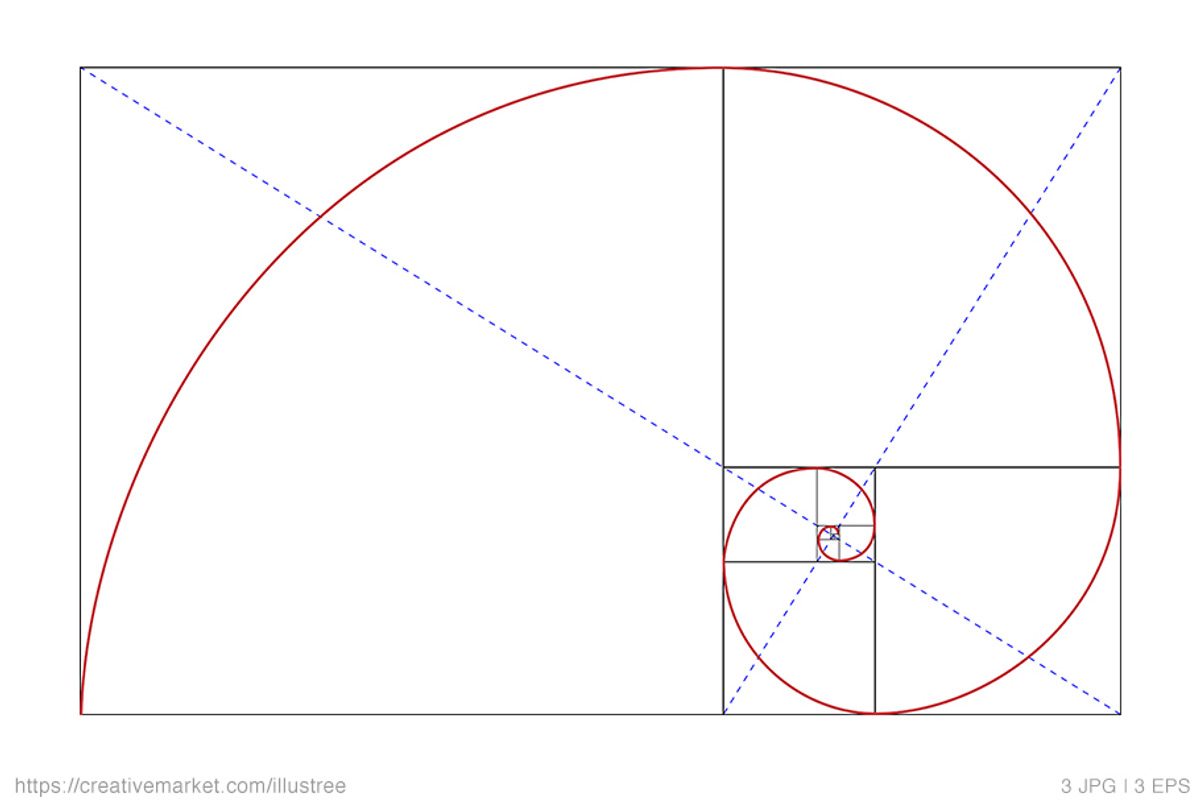 Fibonacci golden ratio, vector, a Graphic by Illustree (Photo 2 of 2)