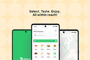 Delivory - Food Delivery App UI Kit