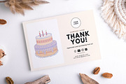 Cake Business Thank You Card, a Design Template by Snapybiz (Thumbnail 5 of 9)