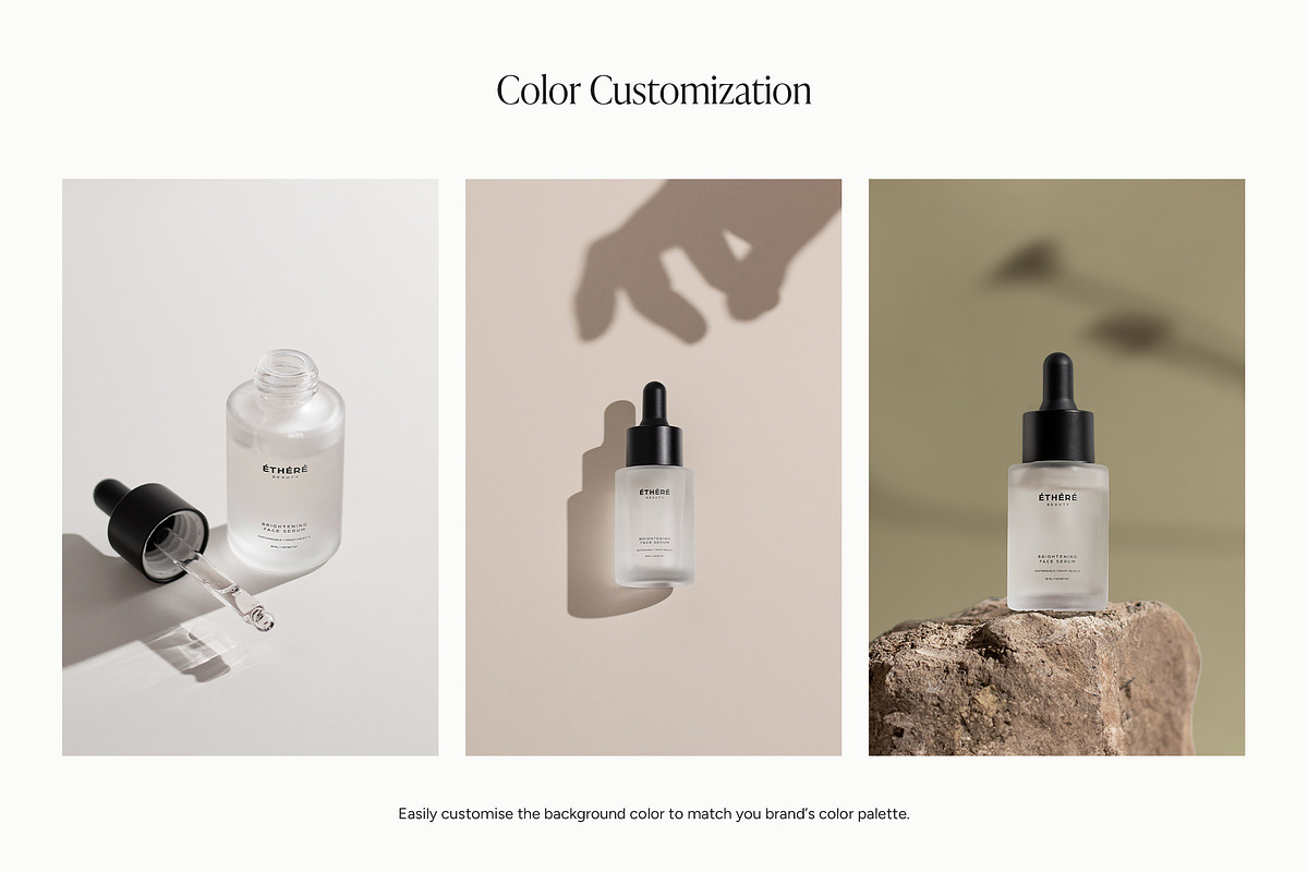 Frosted Dropper Bottle Mockup, a Packaging Mockup by Wildfield Studio (Photo 3 of 15)