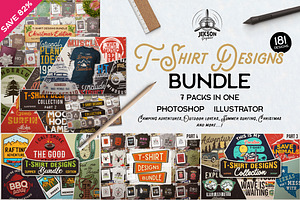 T-Shirt Design Vector Bundle! 7 Sets