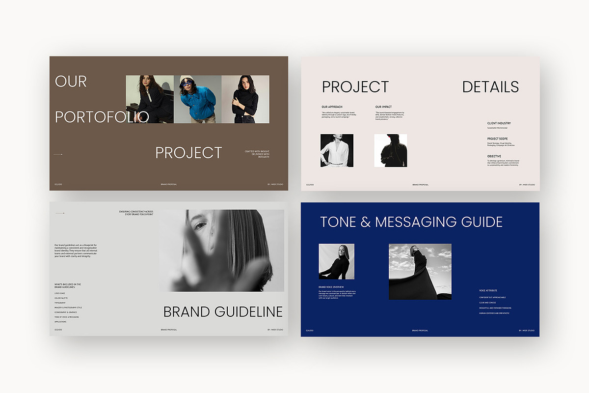 Wier : Minimal Design Google Slides, a Presentation Template by Punkl Camp (Photo 5 of 16)