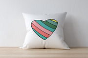 Color drawing hearts in doodle style, a Decorative Illustration by ExpressShop (Thumbnail 4 of 6)