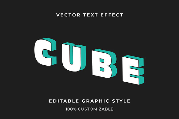 Isometric 3D Cube Text Effect preview 3
