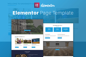 University 101 - Elementor Template