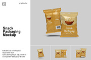 Snack Packaging Mockup, a Packaging Mockup by Graphiculon (Thumbnail 1 of 11)