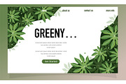 Nature leaves background design, a Decorative Illustration by foxndeer (Thumbnail 3 of 4)
