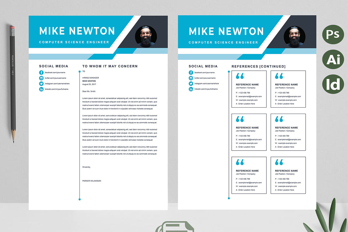 Job Application CV | Modern Resume, a Resume Template by Attractive Resume (Photo 3 of 3)