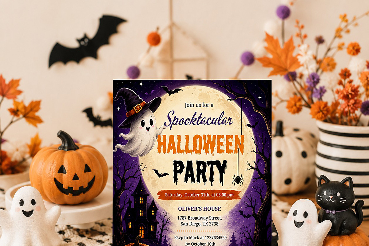 Halloween Party Invitation, an Invitation Template by Arslan (Photo 4 of 5)