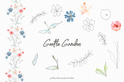Gentle Garden Watercolor Flowers, a Decorative Illustration by MariaScaroniAtelier (Thumbnail 4 of 7)