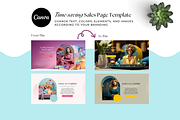 Flourish Femme Canva Sales Page, a Landing Page Template by The Blog Creative (Thumbnail 5 of 7)