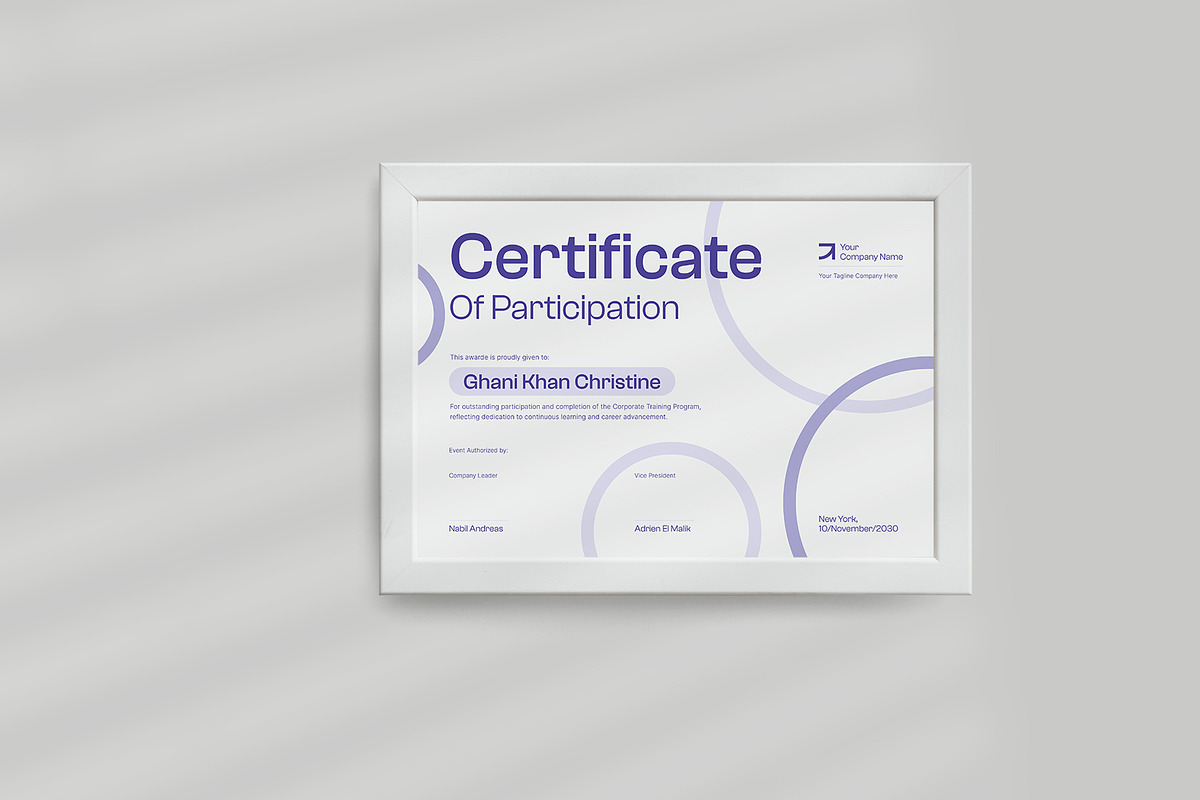 Training Program Certificate, a Stationery Template by Neermana (Photo 3 of 4)