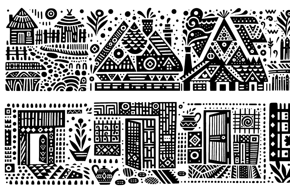 Vintage Culture Dance Folk Art, a Decorative Illustration by devastd (Photo 15 of 28)