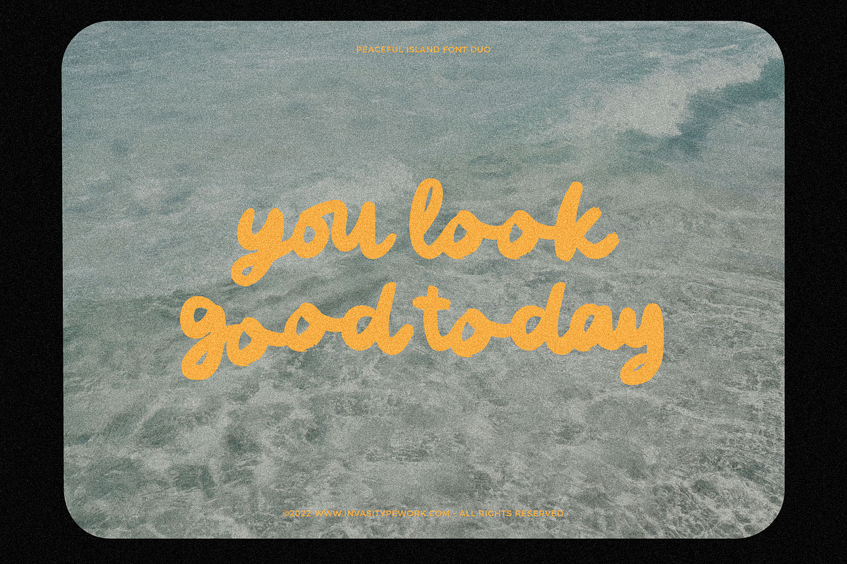 Peaceful Island - Font Duo, a Script Font by Invasi Studio (Photo 9 of 10)