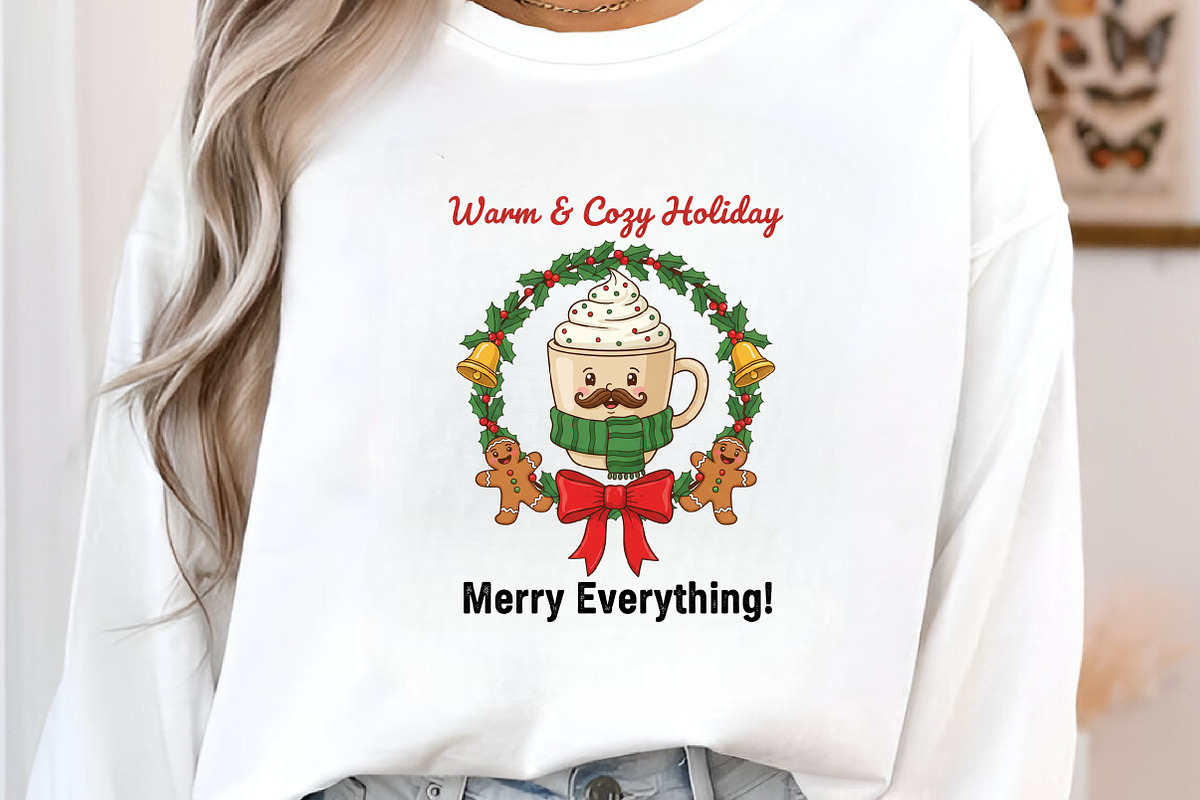 Warm & Cozy Holiday, Retro Christmas, an Illustration by DreamArtGraphic (Photo 2 of 5)