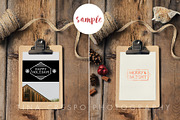 Rustic Clipboard Mockup x2, a Mockup by Tina Crespo (Thumbnail 3 of 3)