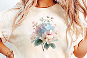 Romantic Pastel Floral Clipart Set, an Illustration by DreamCafeArt (Thumbnail 6 of 6)