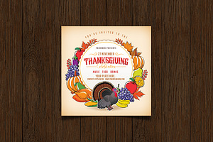 Thanksgiving Flyer, a Templates & Theme by DesignWorkz