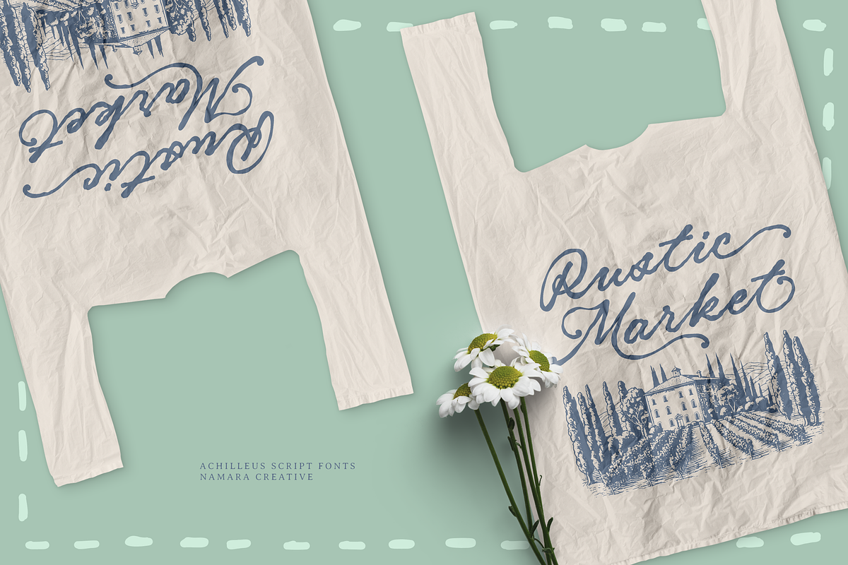 Achilleus Whimsical Script, a Script Font by Namara Creative Studio (Photo 9 of 11)