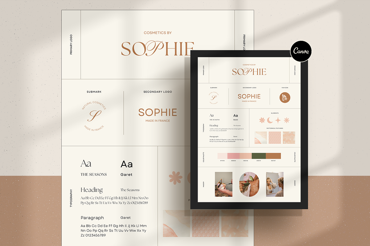 Beauty & Cosmetics Brand Board, a Branding & Logo Template by Creatif Foundry (Photo 1 of 6)