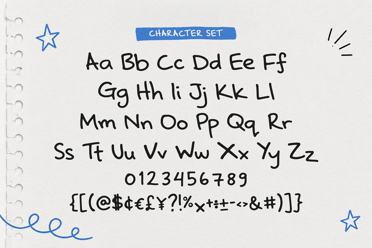 Jugwer Bromn Cute Handwritten Font, a Handwritten Font by Maulana Creative (Photo 7 of 7)