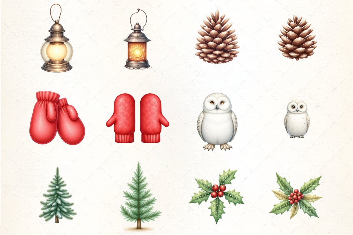 Festive Winter Wonderland Set, an Illustration by CrexoraLab (Photo 2 of 5)