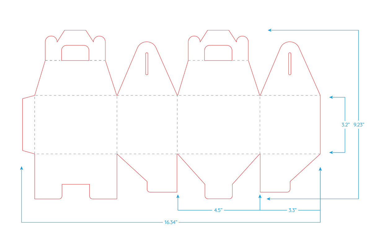 Straight Gable Box Mockup + Template, a Packaging Mockup by Korner (Photo 11 of 12)