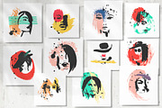 Female faces.T-shirt designs, an Object Graphic by Vera●Suleimanova (Thumbnail 10 of 12)