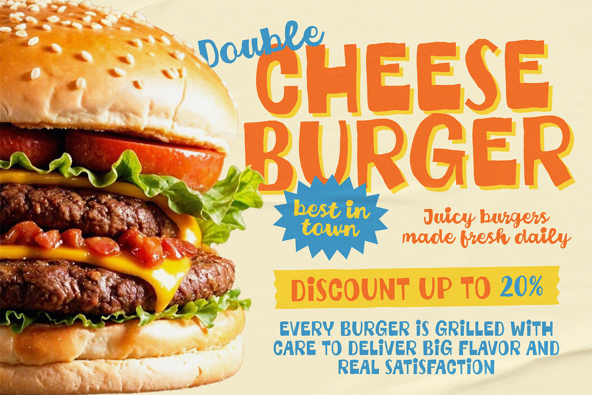 Cheeky Chunky - Sans Vibe Script, a Script Font by agnyhasyastudio (Photo 7 of 16)