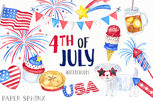 4th of July Clipart Pack