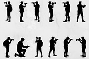 Photography Silhouettes SVG, a Work Illustration by newminddesign (Thumbnail 1 of 3)