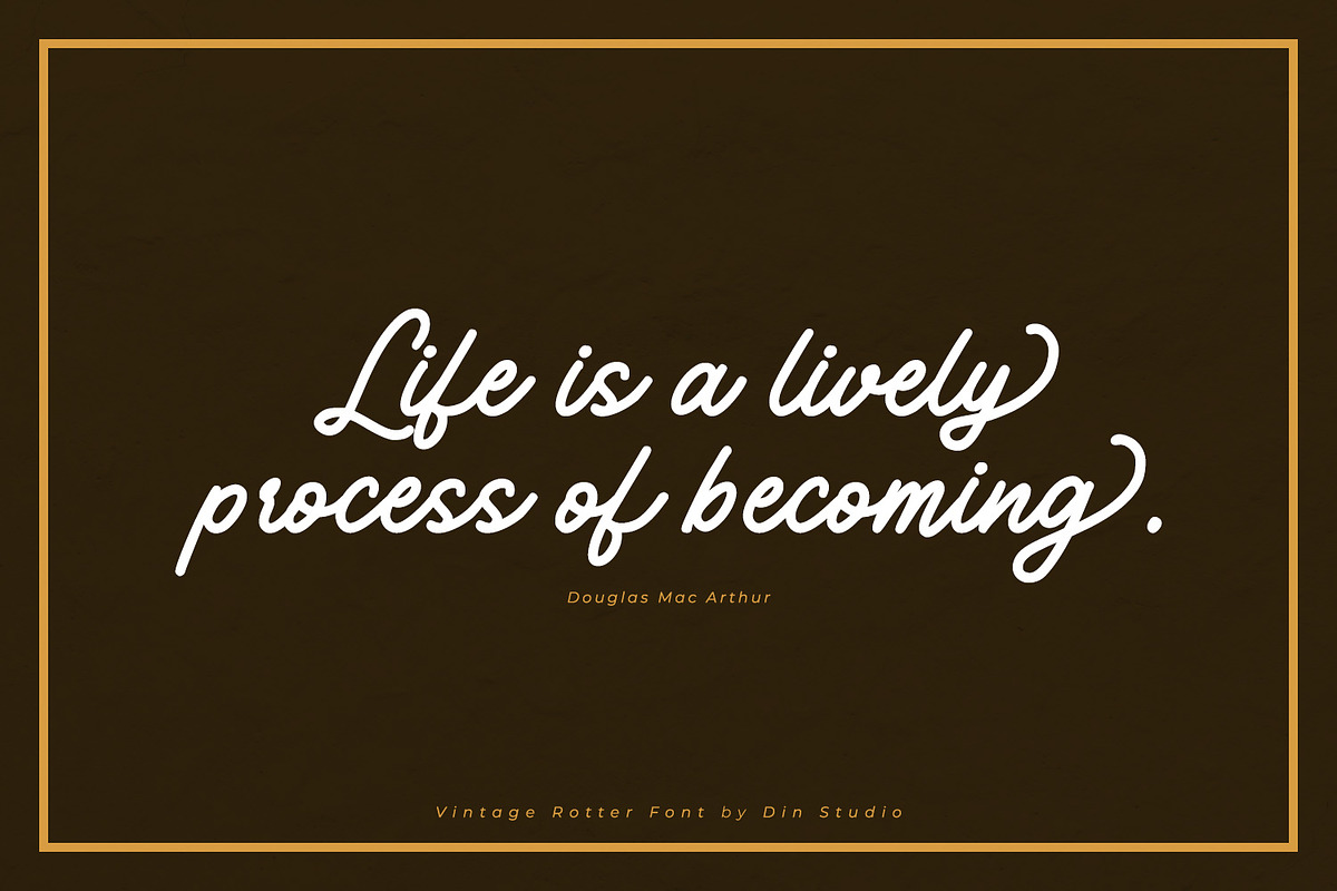 Vintage Rotter, a Script Font by Vintage Division (Photo 2 of 10)