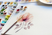 Watercolor Translucent Flower Vector, a Pattern Graphic by Deckar_art (Thumbnail 3 of 4)